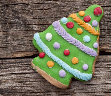 rustik ahşap arka plan için belgili tanımlık tatil tatil çerez 