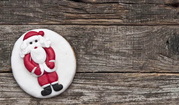 Vakantie cookie op rustieke houten achtergrond voor de feestdagen — Stockfoto