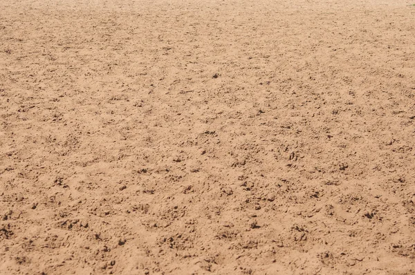 Nahaufnahme des Sandmusters eines Strandes im Sommer — Stockfoto