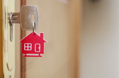 ev ve sopa anahtar deliği anahtar simgesi