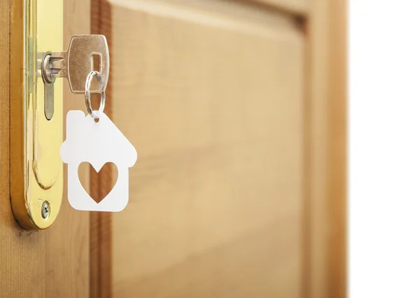 Etiket ev ile anahtar — Stok fotoğraf