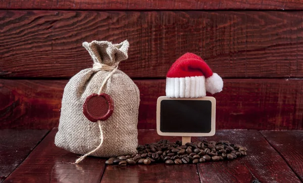 Weihnachten Kaffeebohnen — Stockfoto