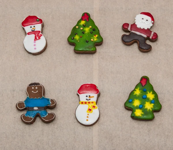 Christmas cookies on the wooden background — Stock Photo, Image