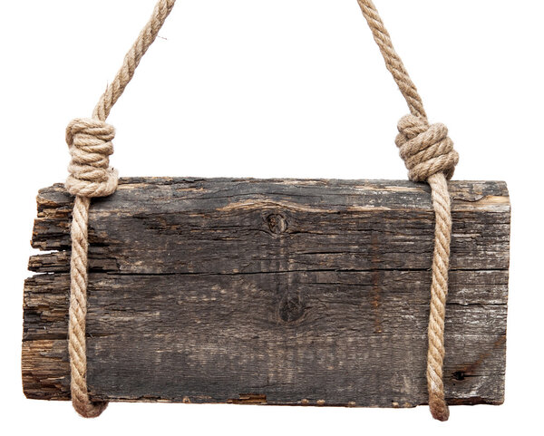 signboard isolated on a white background