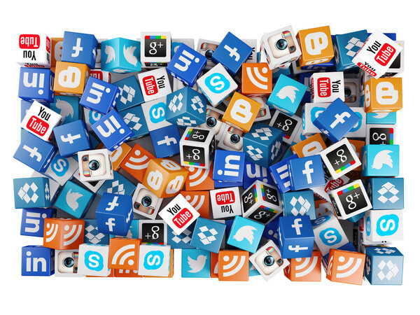 Social media background