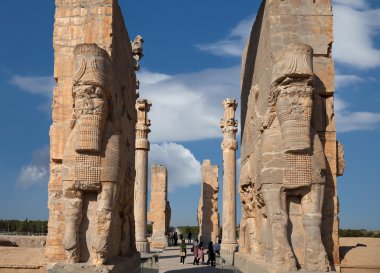 Persepolis İran bütün Milletler kapıdan geçen kişiden