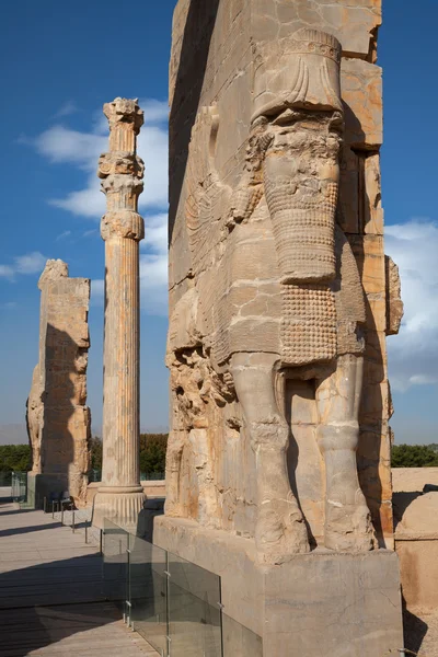 Ruinas de la antigua ciudad de Takhte Jamshid la capital del imperio aqueménida —  Fotos de Stock