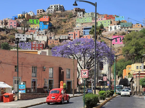 Cidade de Guanajuato no México com edifícios coloridos Fotos De Bancos De Imagens