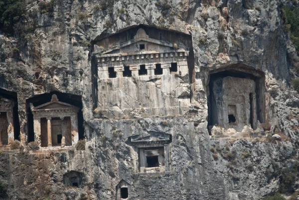 Likya kaya mezarları Dalyan — Stok fotoğraf