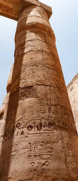Египетская Аллея Храма Карнака — стоковое фото