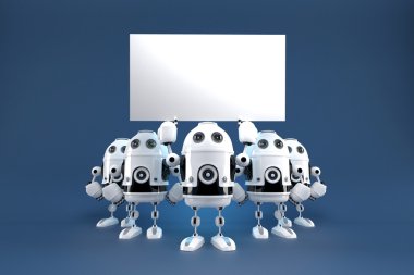 Pano robotlarla grubudur. Kırpma yolunu içerir