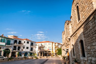 Larnaca, Kıbrıs - 16 Ağustos: Kilisesi, Saint Lazarus kare, bir t