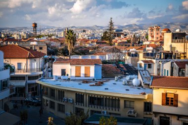 Limasol eski şehir görünümünü. Kıbrıs