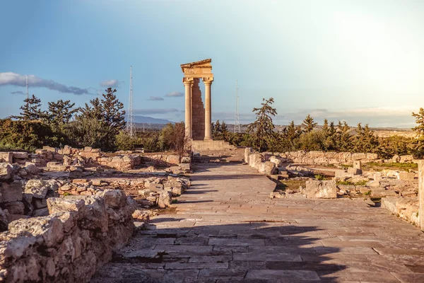 Apollonův chrám v Kourion. Okresu Limassol, Kypr — Stock fotografie