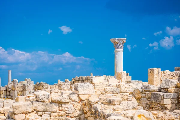 Atrium in der Nähe des Baptisteriums in der archäologischen Stätte von Kourion. Limas — Stockfoto