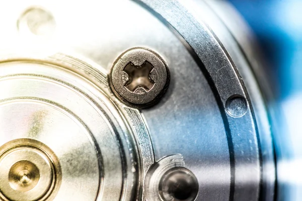 HDD Spindle extreme closeup — Stock Photo, Image