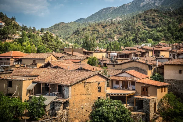 Kakopetria dorp. District Nicosia. Cyprus — Stockfoto