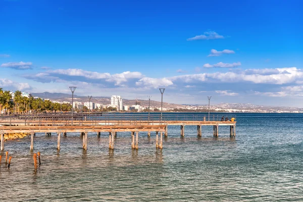 Muelle en el área de Enaerios. Limassol, Chipre — Foto de Stock