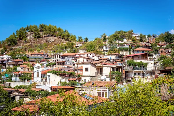 Palaichori, traditionele Cyprus bergdorp. Nicosia, Cyprus — Stockfoto