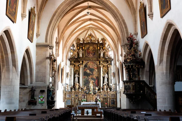 Pilsen, Çek Cumhuriyeti - 22 Mayıs 2017: Kutsal Bakire Meryem 'in Varsayımı Kilisesi