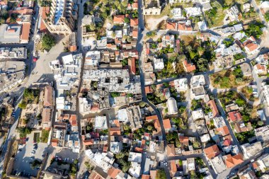 Kıbrıs 'ın Famagusta kentinin tarihi kısmına genel bakış