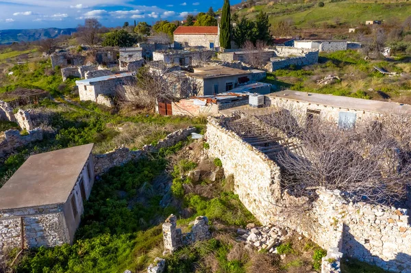 Kıbrıs Rum Kesimi Nin Paphos Bölgesinde Neredeyse Terk Edilmiş Bir — Stok fotoğraf
