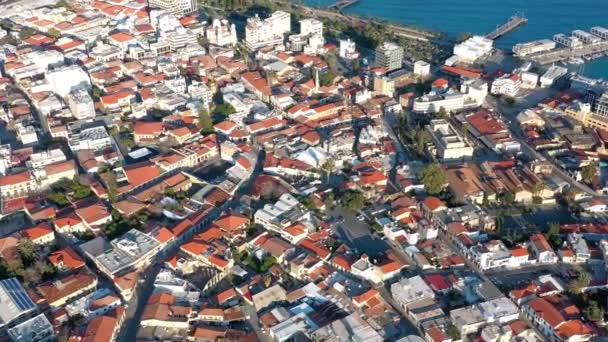 Scenic Uitzicht Limassol Stadsgezicht Cyprus — Stockvideo