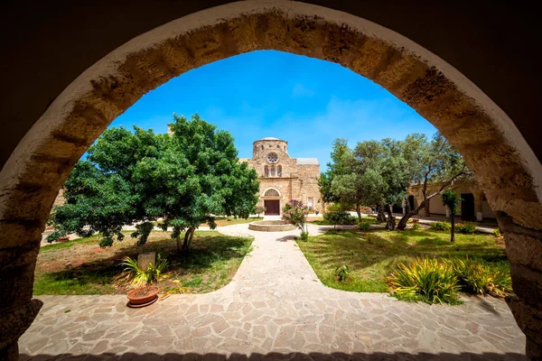 Monastery Saint Barnabas Cyprus Inner Courtyard — Stock Photo, Image