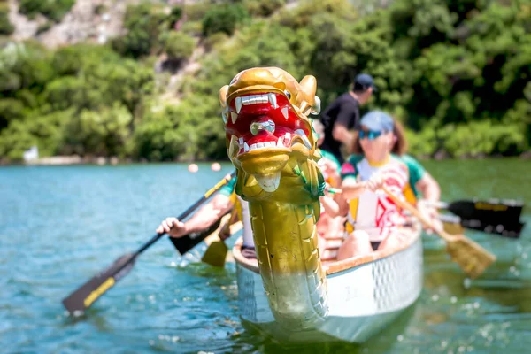 Close Dragon Boat Crew — Stockfoto