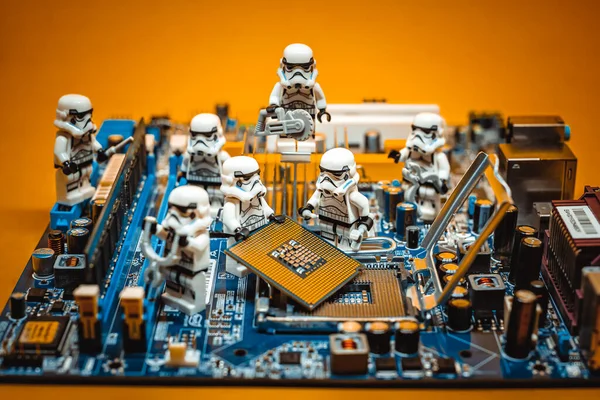 Team Stormtroopers Repairing Illustrative Editorial June 2021 — Stock Photo, Image