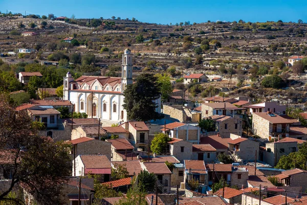 Uitzicht Het Dorp Lofou Limassol Cyprus — Stockfoto