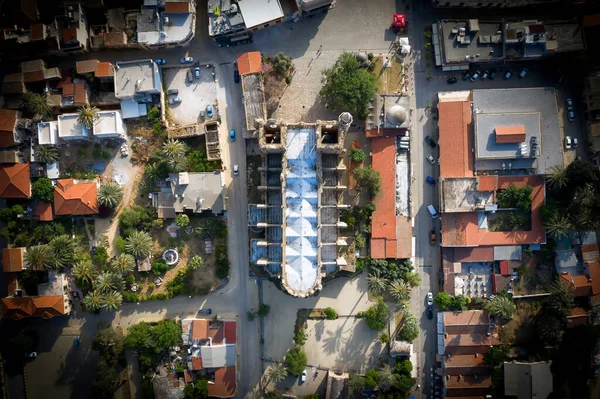 Aerial Overhead View Lala Mustafa Pasha Mosque Originally Known Cathedral — Stock Photo, Image