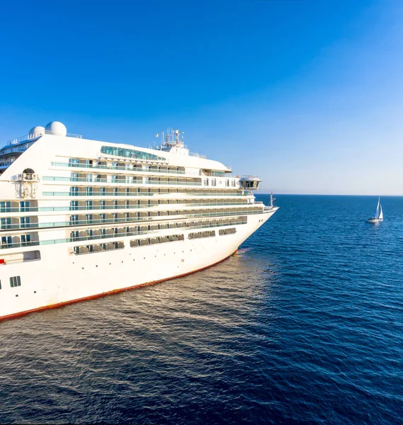Luxe Cruiseschip Klein Jacht Middellandse Zee — Stockfoto