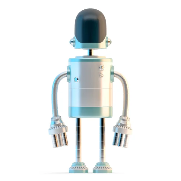 Stehender Roboter Illustration Isoliert — Stockfoto