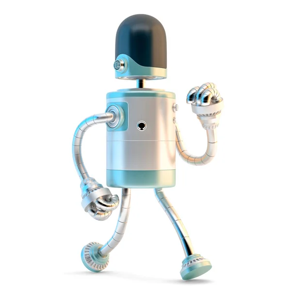 Walking Robot Illustration Isolated White Background — Stock Photo, Image