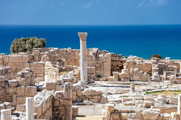 Ruinas Antigua Ciudad Kourion Distrito Limassol Chipre —  Fotos de Stock