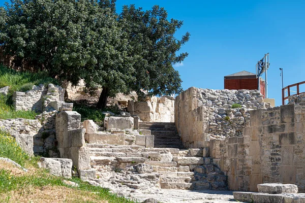Antik Kourion Şehrinin Kalıntıları Limasol Lçesi Kıbrıs — Stok fotoğraf