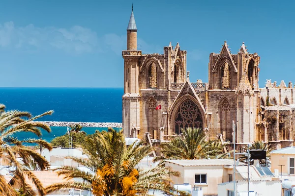 Mezquita Lala Mustafa Pasha Antigua Catedral Latina San Nicolás Famagusta —  Fotos de Stock