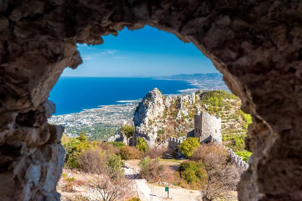 Ruinas Del Castillo Saint Hilarion Distrito Kyrenia Chipre — Foto de Stock