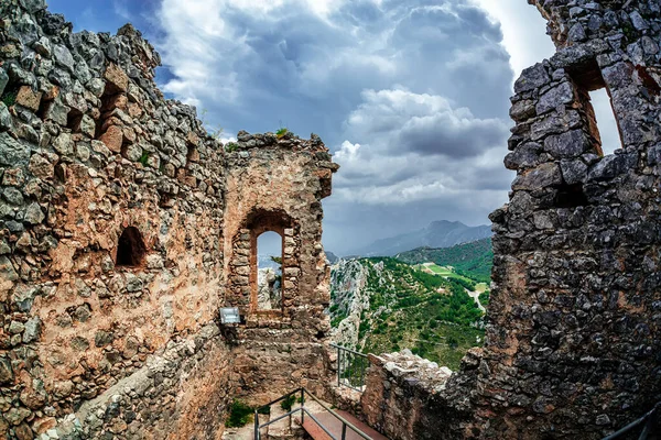 Ruins Medieval Saint Hilarion Castle Kyrenia District Cyprus — Stock Photo, Image