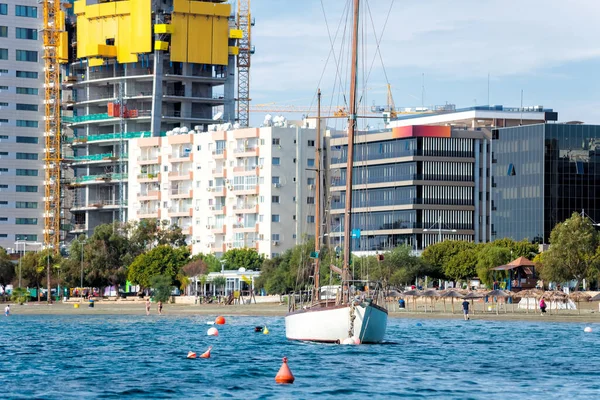 Θέα Στην Προκυμαία Της Πόλης Λεμεσός Κύπρος — Φωτογραφία Αρχείου