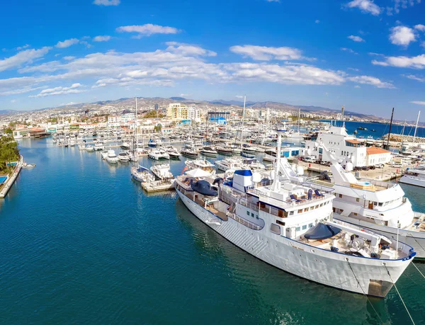 Вид Повітря Limassol Marina Кіпр — стокове фото