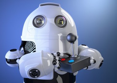 Robot joystick ile. Kırpma yolunu içerir