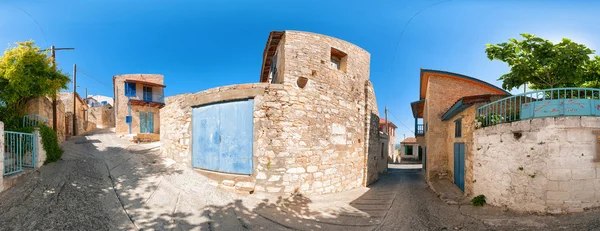 Vista de la calle en el pueblo de Vouni. Chipre. Distrito de Limassol — Foto de Stock