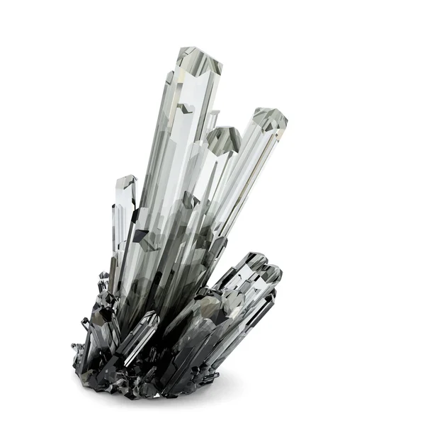 3D Crystal illustration. Isolerade. Innehåller urklippsbanan — Stockfoto