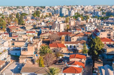 Lefkoşa nın güneyinde hava görünümünü. Kıbrıs