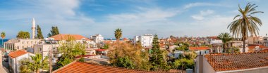 Larnaka. Kıbrıs. eski şehir panoraması