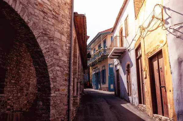 Street på lefkara village. Larnaca-distriktet, Cypern — Stockfoto