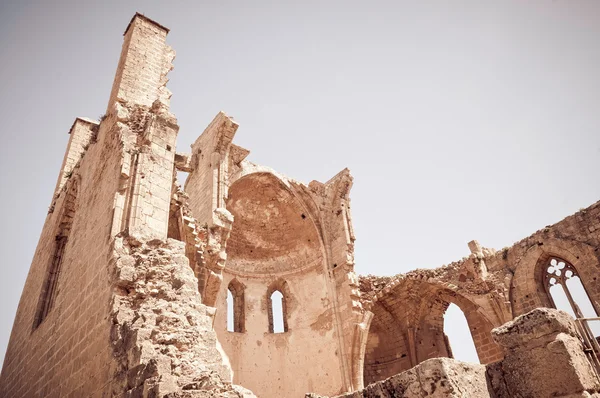 Ερείπια του μεσαιωνικού Εκκλησία Αγίου Γεωργίου των Ελλήνων. Αμμόχωστος, Cy — Φωτογραφία Αρχείου