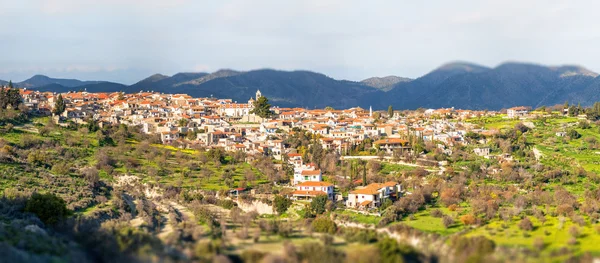 Panorama du village de Lefkara. Quartier Limassol. Chypre — Photo